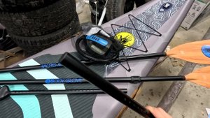 Обзор Надувная SUP доска - каяк 2 в 1 для двоих Body Glove Tandem 15' с полным комплектом.