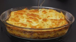 вкуснейший рецепт ужина за 7 минут! #ужин #рецепт #запеканка #макароны