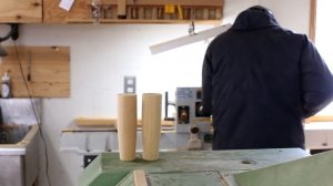 Изготовление шкафа из дерева гинкго — из старой столешницы мастером Ишитани