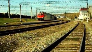 ВЛ85 с грузовым поездом,ст.Белая,ВСЖД,30.04.18