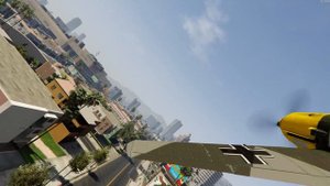 GTA 5 PC MODS - Messerschmitt BF-109 E3 (GTA 5 PLANE MOD)