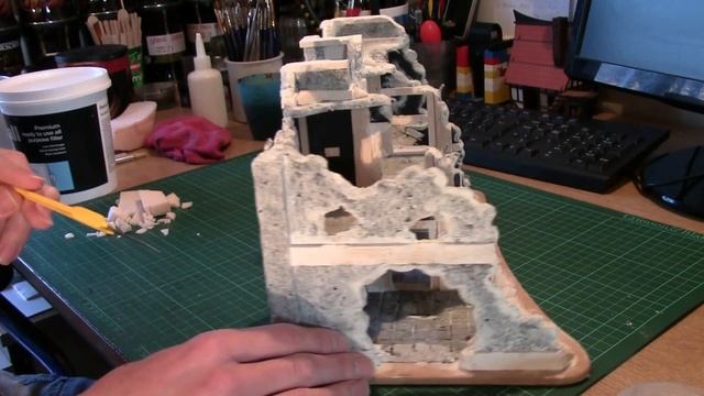 Foamboard Buildings & Ruins - Adding Rubble
