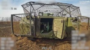 Уничтожение бтр M113 Всу ударом оптоволоконного FPV-дрона "КВН" в районе н.п. Тарасовка ДНР 💥🇷🇺👊