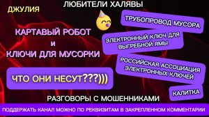 ДЖУЛИЯ. КЛЮЧИ ОТ МУСОРКИ | ТЕЛЕФОННЫЕ МОШЕННИКИ
