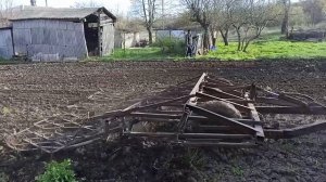 Боронование огорода МТЗ-1025.3 "Беларус"