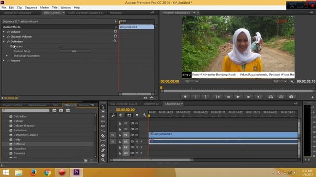 Cara Menghilangkan Noise Audio Di Adobe Premiere Pro CC 2014