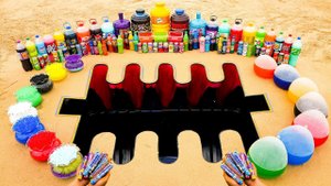 ЭКСПЕРИМЕНТ: Большие шары с Fanta, Mirinda, Coca Cola, Mtn Dew, Pepsi против Mentos в метро