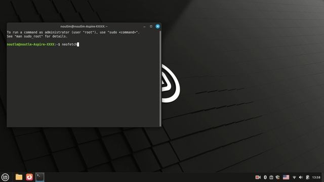 установил Linux Mint 22.1 Cinnamon, первый запуск, о системе