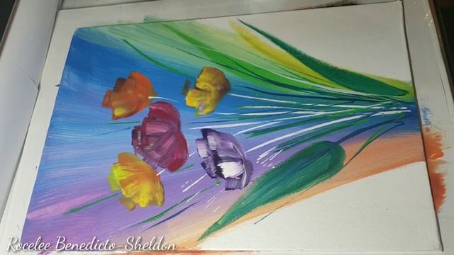 EASY ACRYLIC ABSTRACT PAINTING PEONY FLOWERS / Easy for Beginners #Relaxing #Satisfying смотреть онлайн