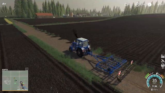 Не время отдыхать ещё много работы впереди 🚜 Ничейная земля 🚜FS 19 прохождение ч20 🚜 ФС19 смотреть онлайн