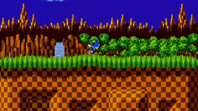 Green hill scrolling background with sonic смотреть онлайн