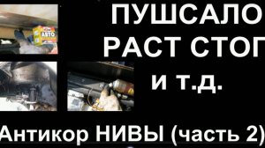 НИВА. Антикоррозийная обработка авто своими силами, Часть 2. Пушсало, РастСтоп и др. Июль 2023г.