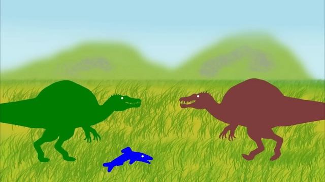 Веселые Динозаврики: Спинозавр и его семья | Мультик на русском языке