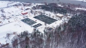 Ход строительства новых очистных сооружений города Лыткарино