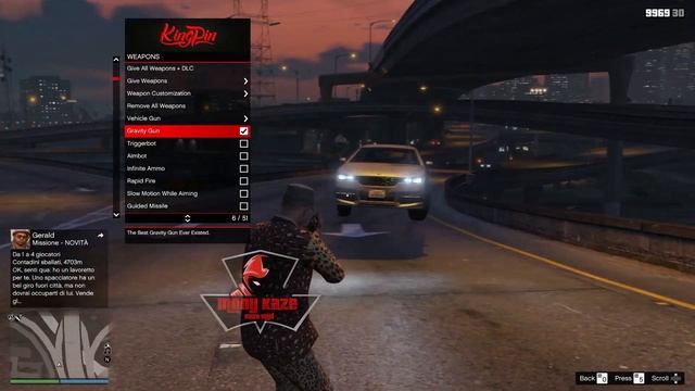 Gta V mod menu - KINGPIN - 1.54 - Undetected - 30/07/2021