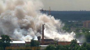 Пожар 11 06 14  Ивантеевка  Тушение