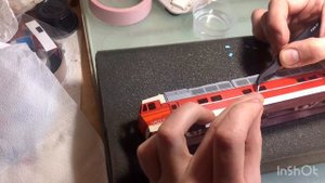 Ручная сборка модель ЧС4т масштаб 1:87(h0) e-lok chs4t