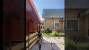 Очистка деревянного фасада