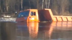 Камаз утонул