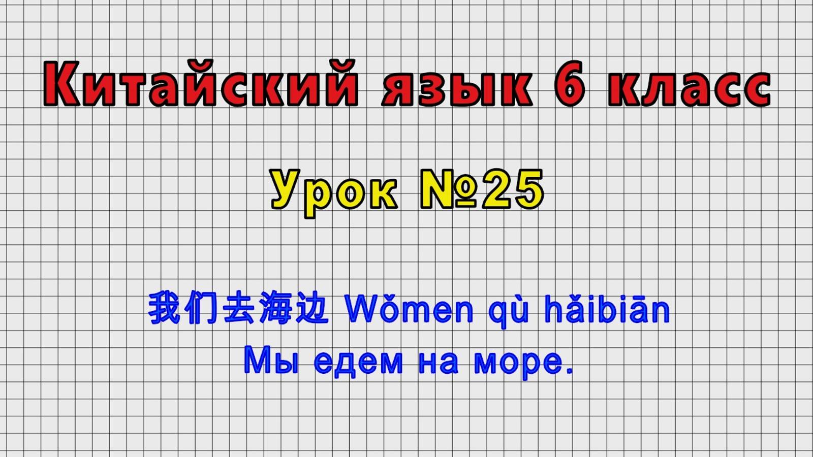 Китайский язык 6 класс (Урок№25 - 运动场上有很多人 • На спортплощадке много людей.)