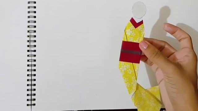 Kawaii kimono doll👘. Origami and kirigami art. смотреть онлайн