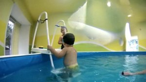 Детское плавание. Александр 1.5 года.