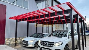 Сборный, прямой навес "ОЛИМП ПРЕМИУМ"