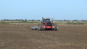 Трактор RSM 3575 c агрегатом Farmet Falcon сеет яровые культуры в СПК "Гигант"