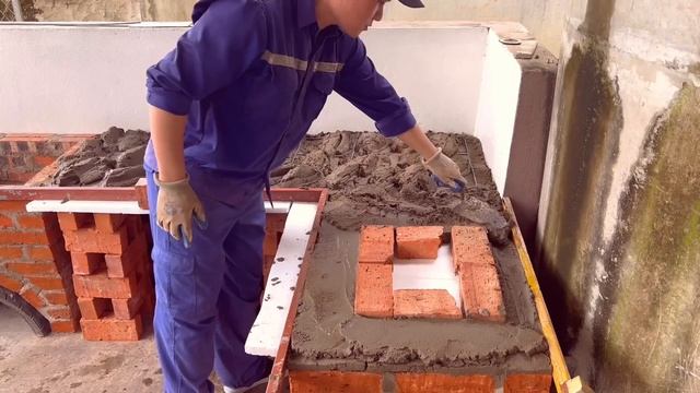 Build a large outdoor wood stove / Creative ideas from bricks and cement смотреть онлайн