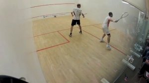 Pro squash game squash videos Gaultier - Mueller with Gopro Camera, squash training,squash online