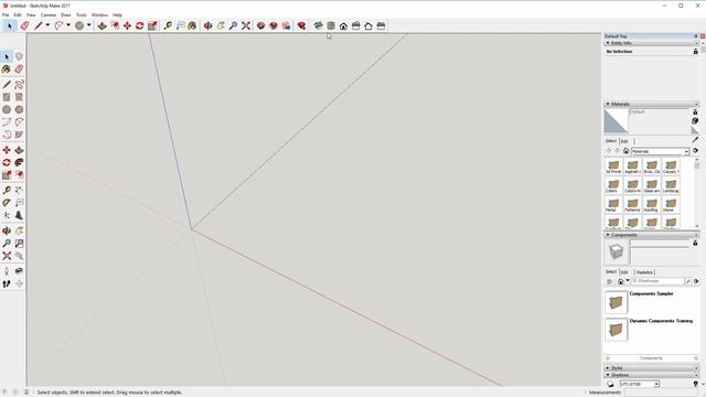 Basic intro to Sketchup toolbar settings смотреть онлайн