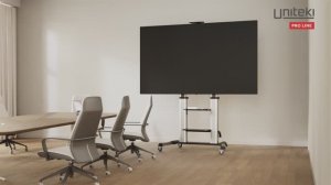 Стойка для телевизора или монитора с кронштейном на колесах, диа-ль 55-120" UNITEKI ST010RDLIFT