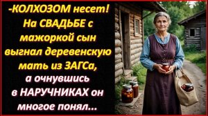 Колхозом несет...На свадьбе сын выгнал деревенскую мать из ЗАГСа, а очнувшись в наручниках он понял.