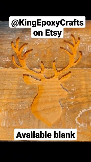 Golden Epoxy Stag | KingEpoxyCrafts #epoxyresin #epoxyart #oddlysatisfying #diy #diyepoxy