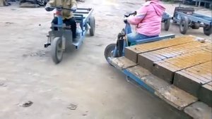 Китайский мини заводик по производству кирпича