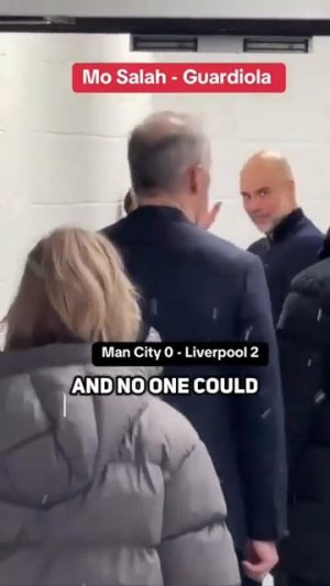 Hidden talk between Pep and Salah after the game #football