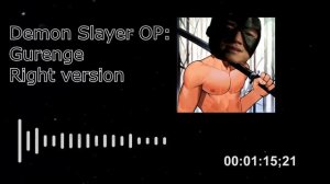 Demon Slayer OP-Gurenge ♂【RIGHT VERSION】♂ Gachi Remix/4K