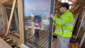 Панорамное остекление, дом в стиле барнхаус 64 м2, д. Пудость, Ленинградская область12.03.2024