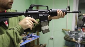 GBB m4 - отстрел после ремонта и покраски.