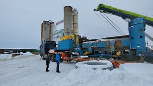 выгрузка пресса весом 52 тонны. зумлион 80т и 25т#автокран #zoomlion #удмуртия