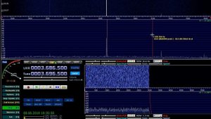 В чём проблема? Антенна? Диполь? Местная помеха? HDSDR программа? SDR приёмник?..