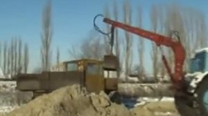 Самодельный грейферный погрузчик
