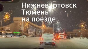 Нижневартовск - Тюмень на поезде март 2025.