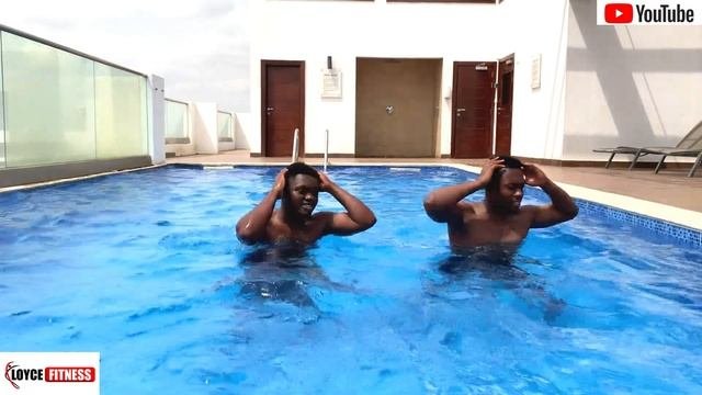 Fat melting full body water aerobics with (@stickersgh_) //LoyceFitness