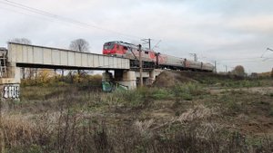 ТЭП70БС-300 «75 лет Победы» с пригородным поездом Ярославль – Пищалкино