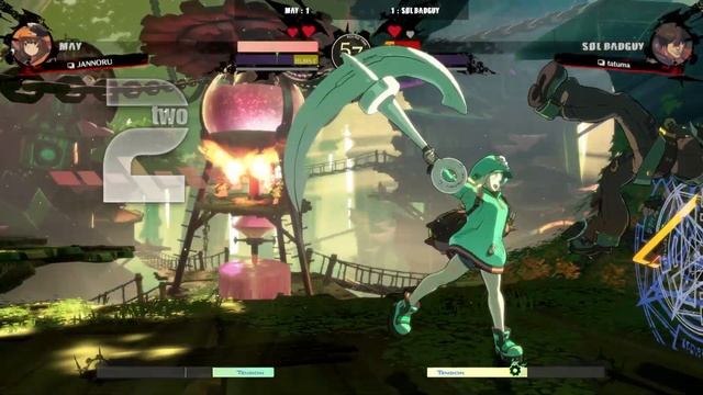GGST | JANNORU (May) VS tatuma (Sol Badguy) | Guilty Gear Strive High level gameplay