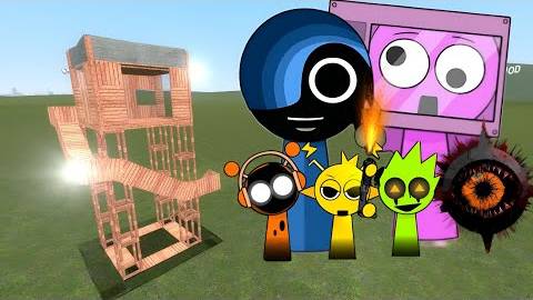 Incredibox Sprunki против башен в Garry's Mod смотреть онлайн