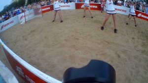 Группа поддержки черри на Территоря Авангарда хоккей на песке