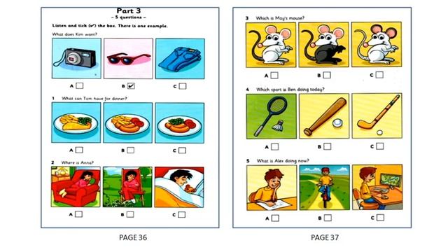 STARTERS 1 LISTENING TEST 3 NEW FORMAT смотреть онлайн