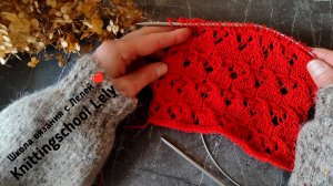 АЖУРНЫЙ УЗОР СПИЦАМИ💔💔💔💔💔